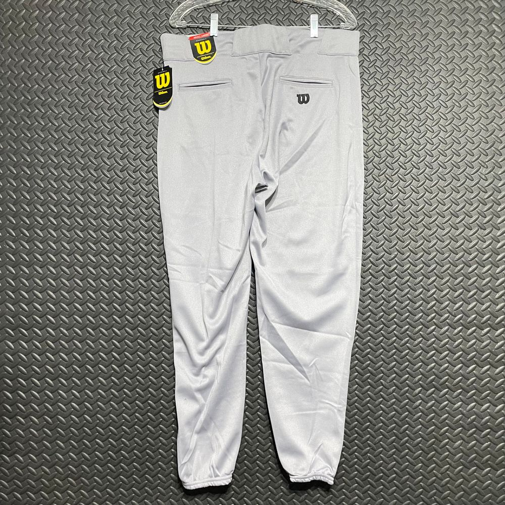 Nwt Wilson Gray Baseball Classic Athletic Wear Elastic Bottom Men's Size Large